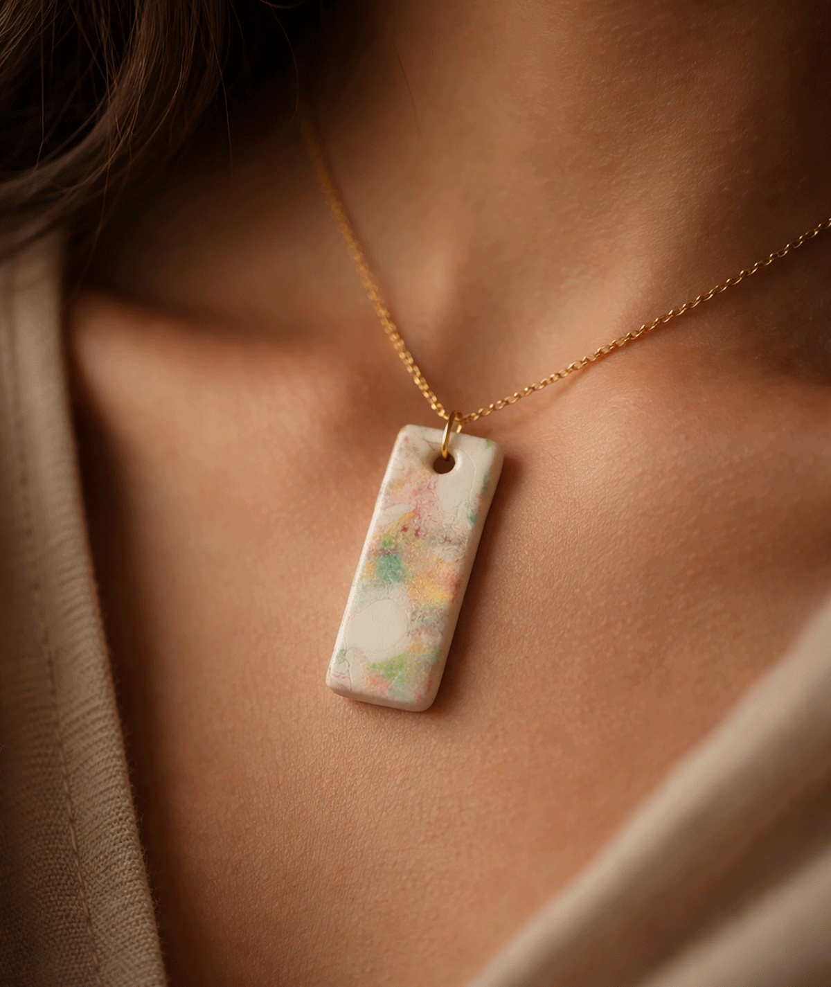 laveira-polymer-clay-necklace-rustic-grace-collection-suzy-decor-03 laveira_rustic_grace_pastel_rectangle_clay_necklace