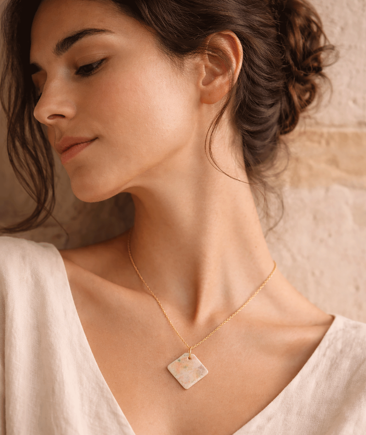 meliora-polymer-clay-necklace-rustic-grace-collection-suzy-decor-05 meliora_rustic_grace_cream_pastel_square_clay_necklace