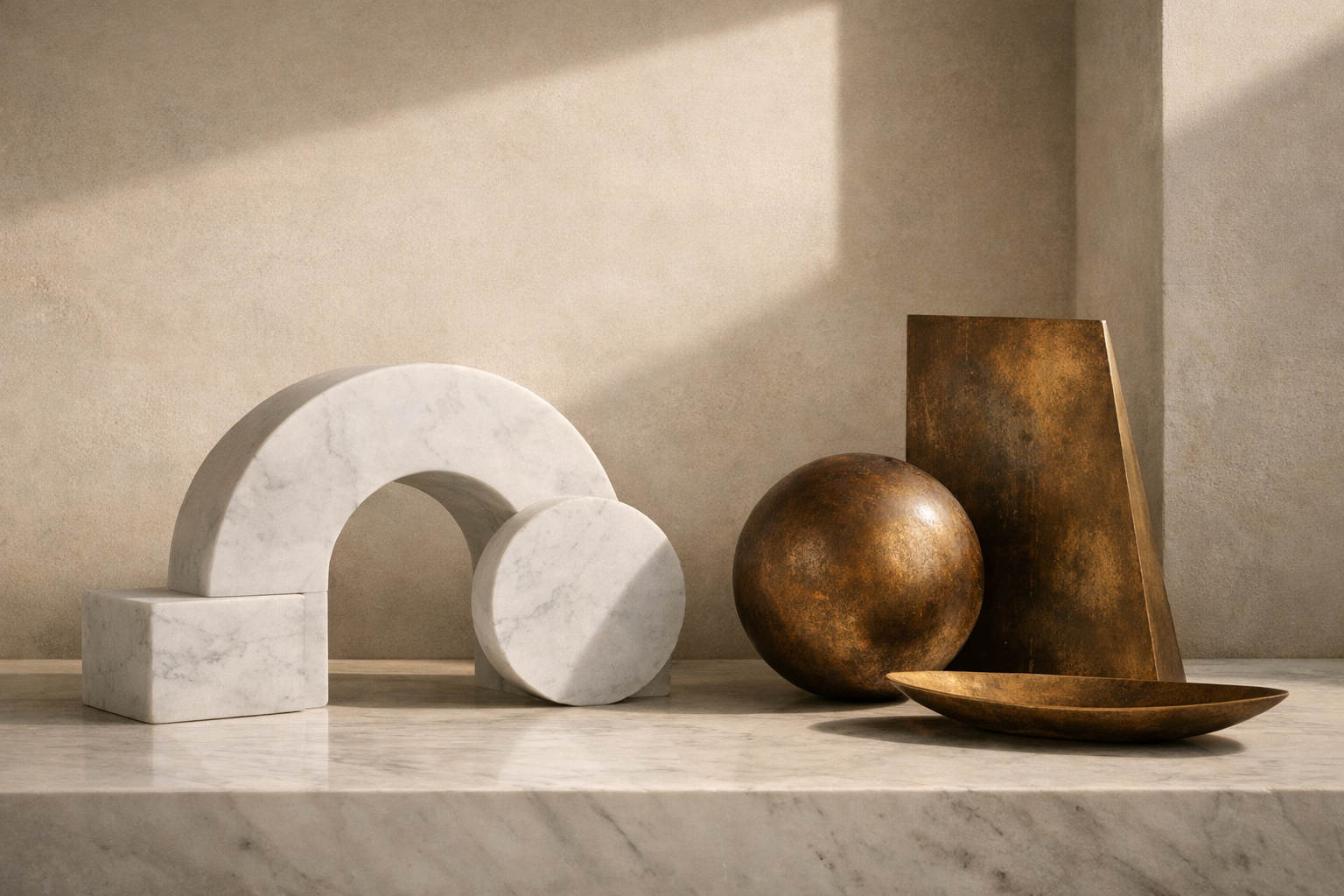 cover_editorial_cover_carrara_marble_and_aged_bronze_sculptural_composition_quiet_luxury_material_dialogue_suzy_decor