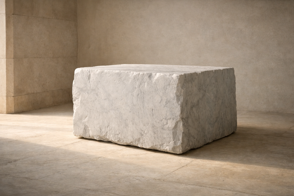 photo_1_hand_carved_carrara_marble_block_matte_unpolished_surface_monolithic_presence_warm_mediterranean_light_quiet_luxury_editorial_still_life