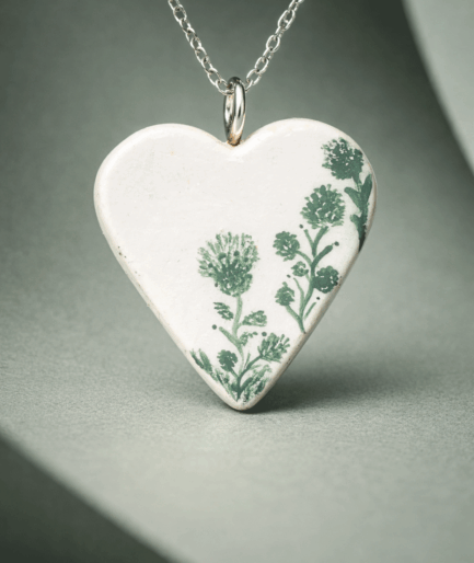 alveira_pure_form_green_floral_white_heart_clay_necklace