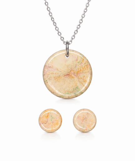 pastel_spring_light_necklace_auralis_rustic_grace_polymer_clay_jewelry_set