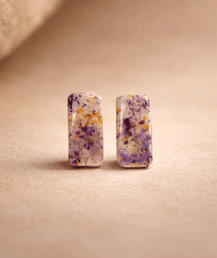 speckled_rustic_rectangle_earrings_corvia_rustic_grace_colorful_rectangular_studs