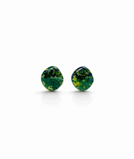 deep_green_ocean_studs_irala_urban_aura_polymer_clay_earrings