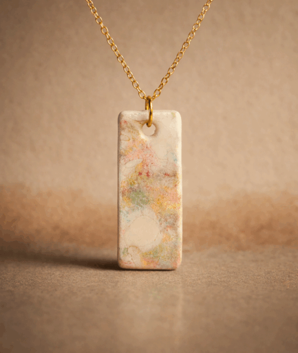 laveira_rustic_grace_pastel_rectangle_clay_necklace