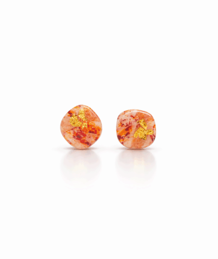 warm_rustic_sunset_studs_marela_rustic_grace_clay_earrings