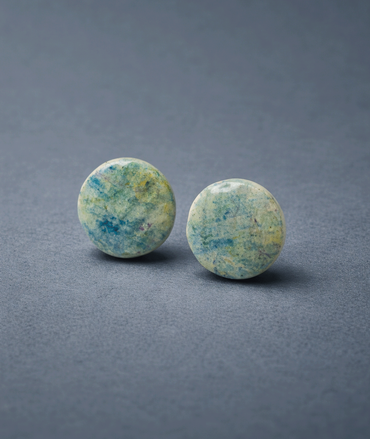 marisol-polymer-clay-earrings-pure-form-collection-suzy-decor-02 seafoam_green_blue_earrings_marisol_pure_form_round_stud_earrings
