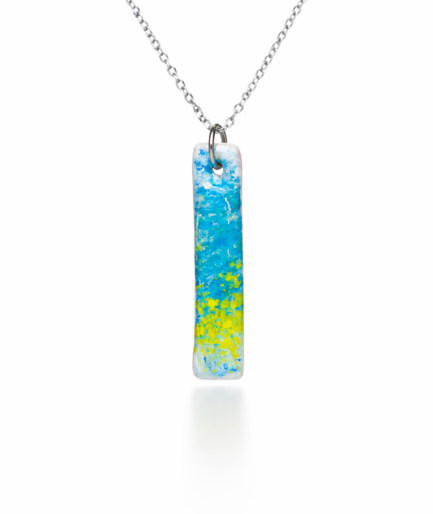 golden_blue_city_pendant_sorvia_urban_aura_clay_necklace