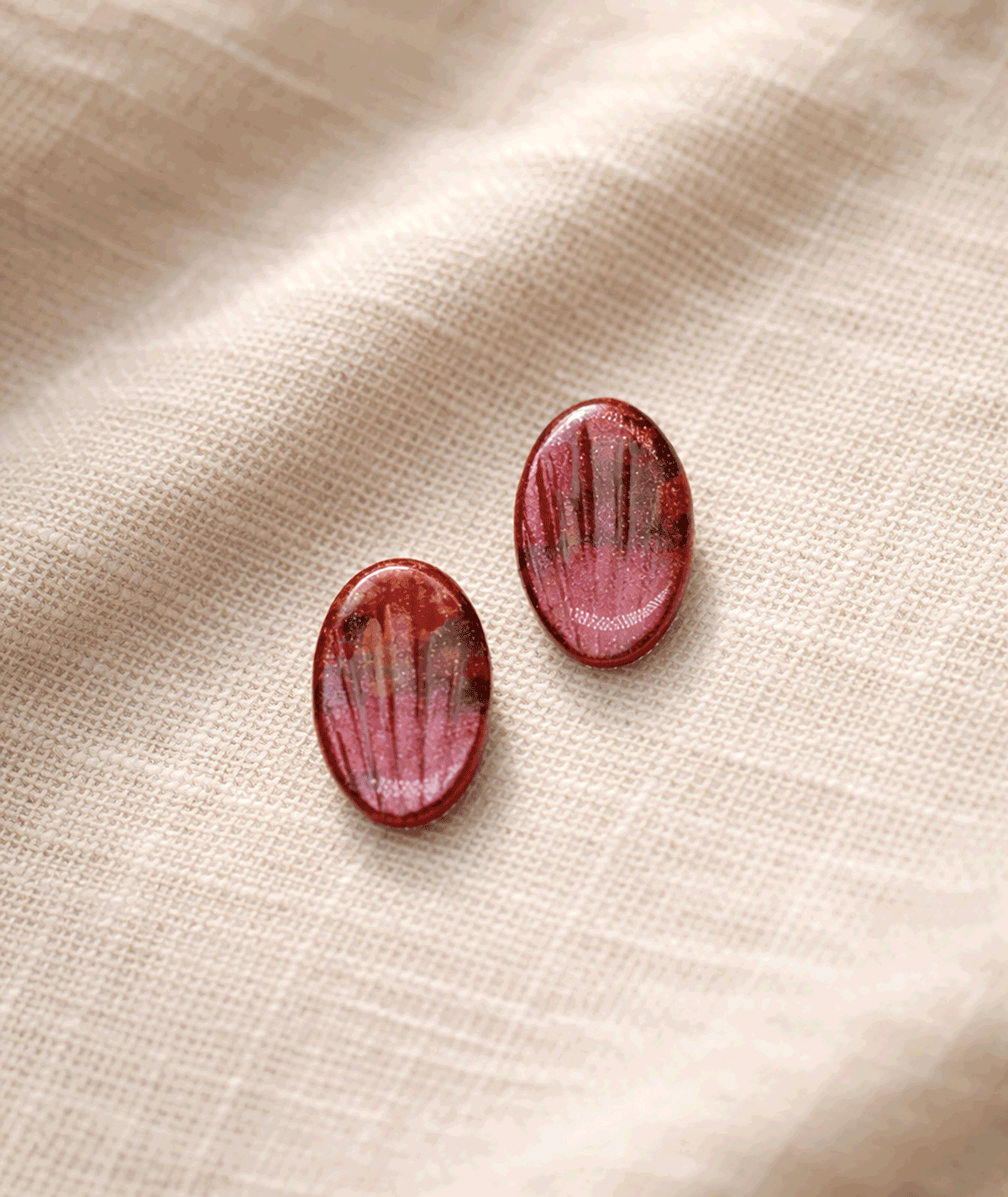 handmade_ceramic_earrings_red_oval_camino_inspired_jewelry_03 handmade_ceramic_earrings_red_oval_camino_inspired_jewelry