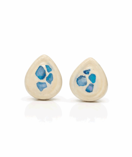 handmade_ceramic_teardrop_earrings_blue_inlay_camino_inspired_jewelry